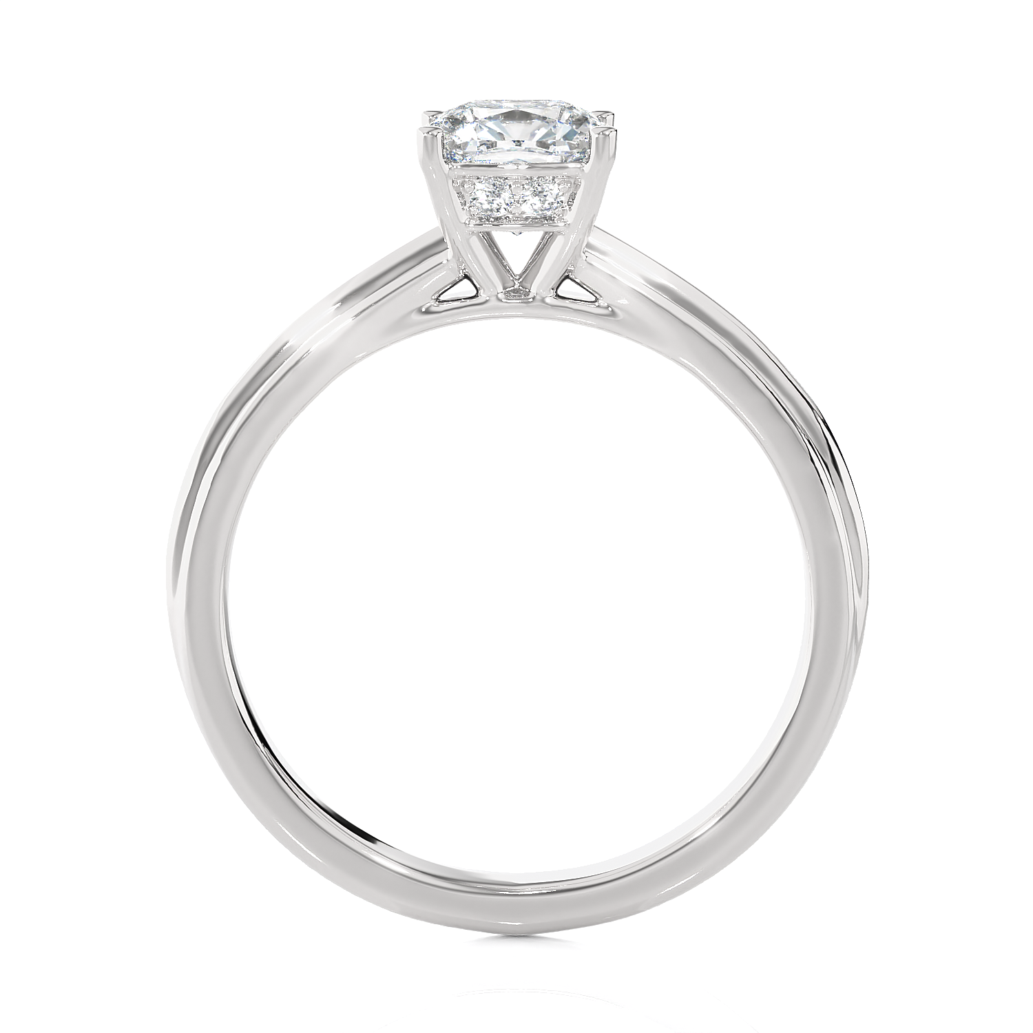 1 1/4 ctw Princess-Cut Lab Grown Diamond Solitaire Engagement Ring