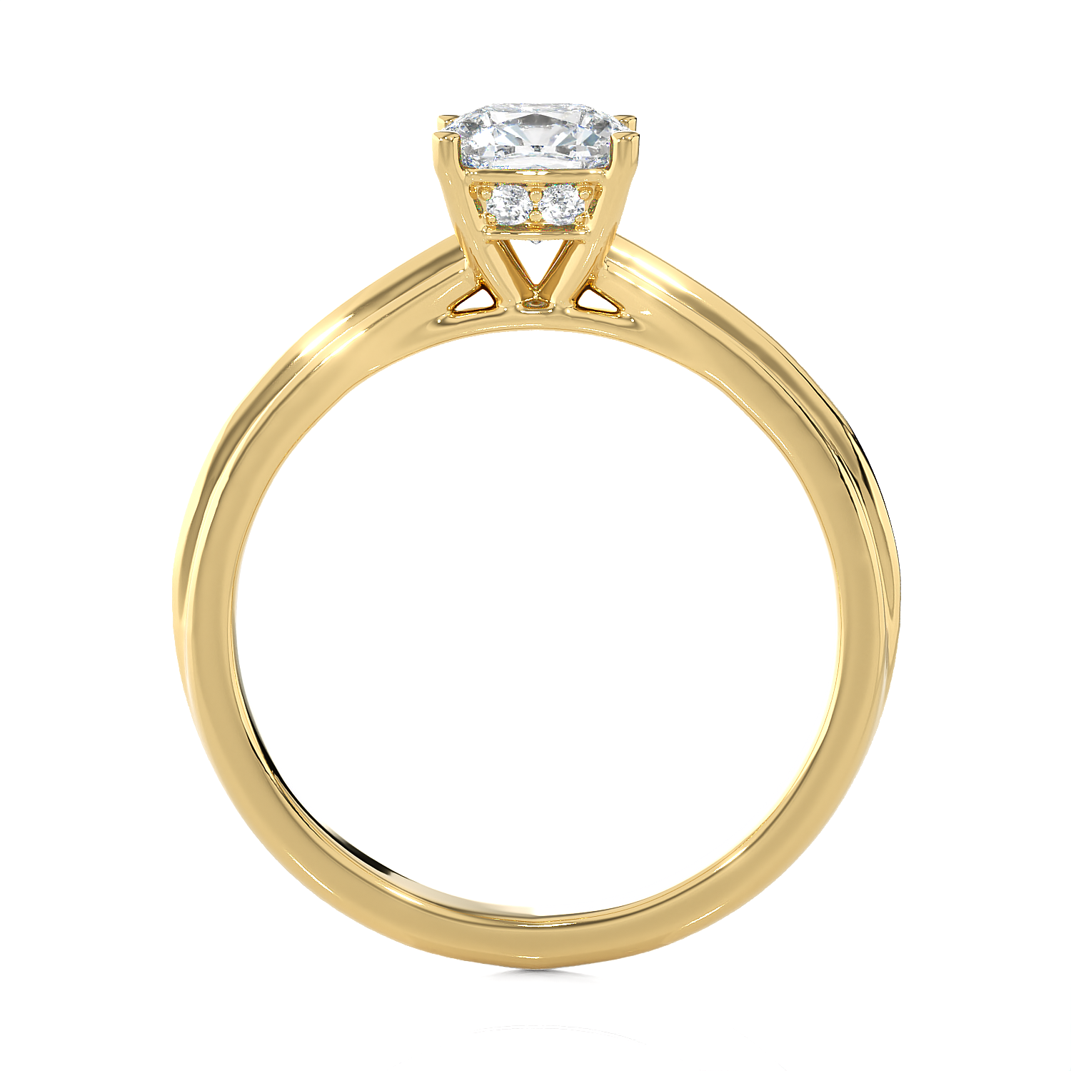 1 1/4 ctw Princess-Cut Lab Grown Diamond Solitaire Engagement Ring
