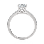 1 1/2 ctw Princess-Cut Lab Grown Diamond Side Stone Engagement Ring