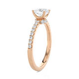1 1/2 ctw Princess-Cut Lab Grown Diamond Side Stone Engagement Ring