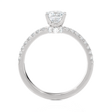 1 1/2 ctw Princess-Cut Lab Grown Diamond Side Stone Engagement Ring
