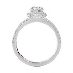 1 3/4 ctw Round Lab Grown Diamond Halo Engagement Ring