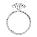 1 5/8 ctw Round Lab Grown Diamond Halo Engagement Ring