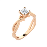 1/2 ctw Princess-Cut Lab Grown Diamond Solitaire Engagement Ring