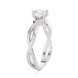 1/2 ctw Princess-Cut Lab Grown Diamond Solitaire Engagement Ring
