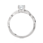 1/2 ctw Princess-Cut Lab Grown Diamond Solitaire Engagement Ring