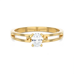 1/4 ctw Round Lab Grown Diamond Solitaire Engagement Ring
