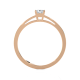 1/4 ctw Princess-Cut Lab Grown Diamond Solitaire Engagement Ring