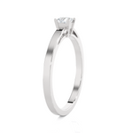 1/4 ctw Princess-Cut Lab Grown Diamond Solitaire Engagement Ring