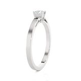 1/4 ctw Princess-Cut Lab Grown Diamond Solitaire Engagement Ring