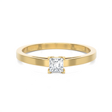 1/4 ctw Princess-Cut Lab Grown Diamond Solitaire Engagement Ring