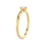 1/4 ctw Princess-Cut Lab Grown Diamond Solitaire Engagement Ring