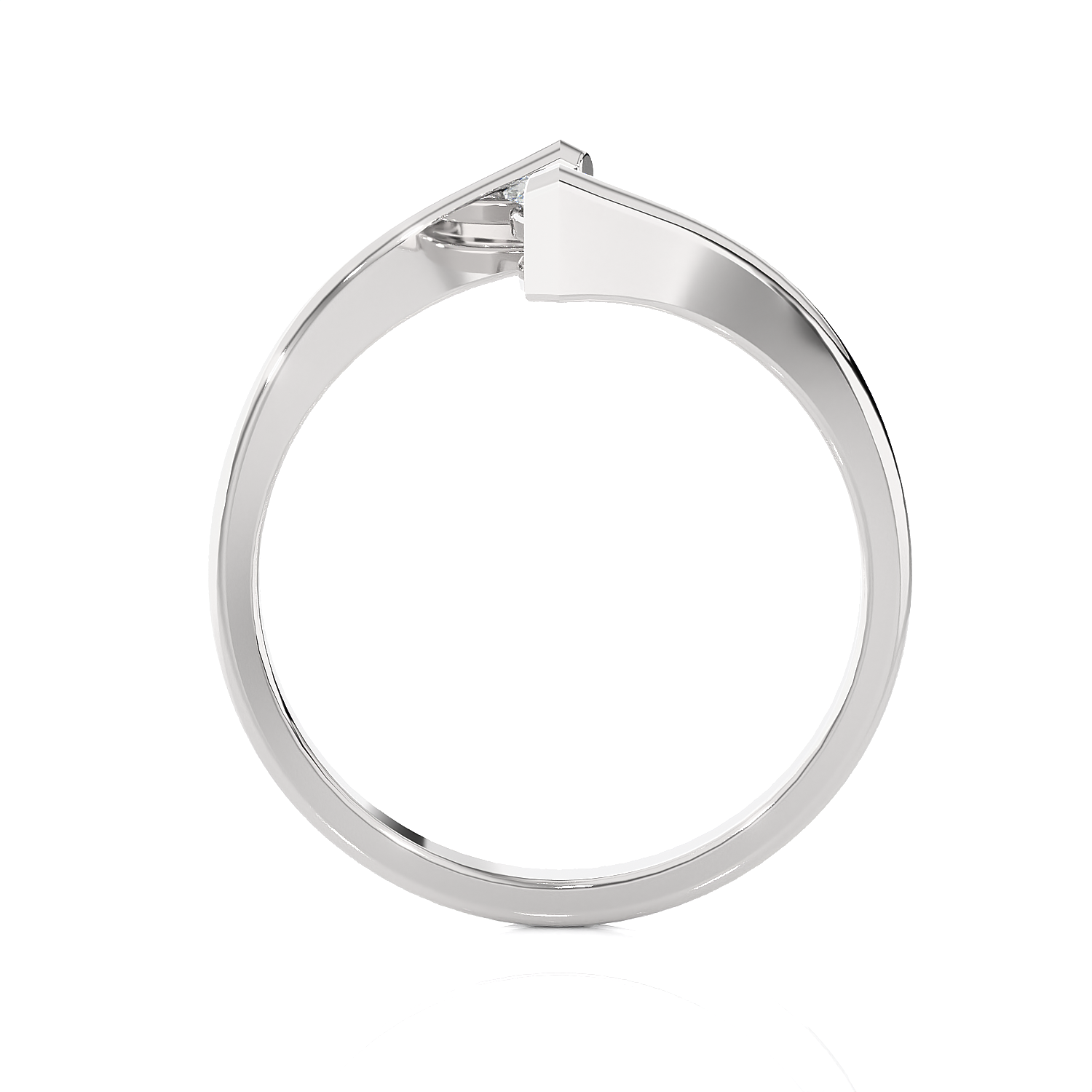 1/4 ctw Marquise Lab Grown Diamond Solitaire Engagement Ring