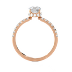1 3/4 ctw Round Lab Grown Diamond Side Stone Engagement Ring