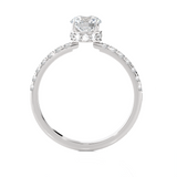 1 3/4 ctw Round Lab Grown Diamond Side Stone Engagement Ring