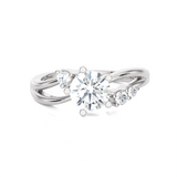 1 ctw Round Three Stone Lab Grown Diamond Ring