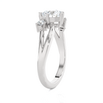 1 ctw Round Three Stone Lab Grown Diamond Ring