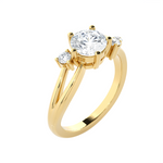 1 ctw Round Three Stone Lab Grown Diamond Ring