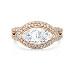 2 1/3 ctw Marquise Lab Grown Diamond Halo Engagement Ring