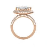 2 1/3 ctw Marquise Lab Grown Diamond Halo Engagement Ring