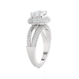 2 1/3 ctw Marquise Lab Grown Diamond Halo Engagement Ring