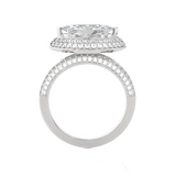 2 1/3 ctw Marquise Lab Grown Diamond Halo Engagement Ring
