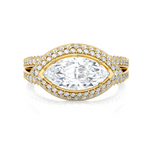 2 1/3 ctw Marquise Lab Grown Diamond Halo Engagement Ring