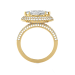 2 1/3 ctw Marquise Lab Grown Diamond Halo Engagement Ring