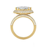 2 1/3 ctw Marquise Lab Grown Diamond Halo Engagement Ring