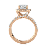 2 5/8 ctw Round Lab Grown Diamond Halo Engagement Ring