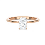 1 ctw Princess-Cut Lab Grown Diamond Solitaire Engagement Ring