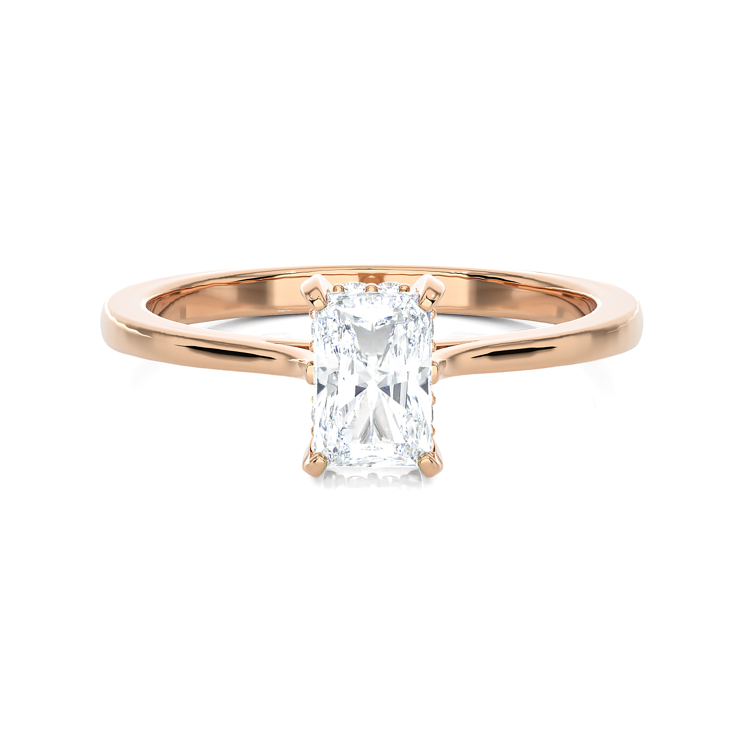 1 ctw Princess-Cut Lab Grown Diamond Solitaire Engagement Ring