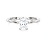 1 ctw Princess-Cut Lab Grown Diamond Solitaire Engagement Ring