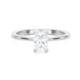 1 ctw Princess-Cut Lab Grown Diamond Solitaire Engagement Ring