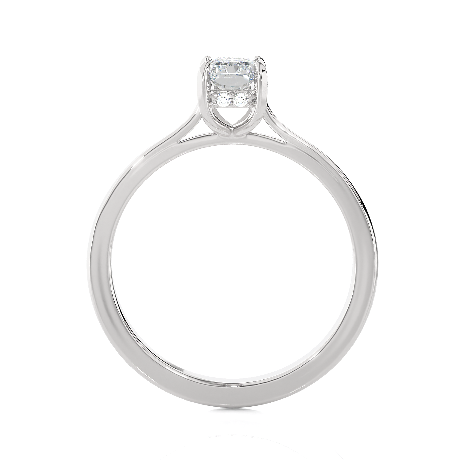 1 ctw Princess-Cut Lab Grown Diamond Solitaire Engagement Ring