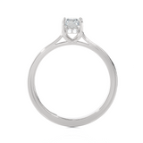 1 ctw Princess-Cut Lab Grown Diamond Solitaire Engagement Ring