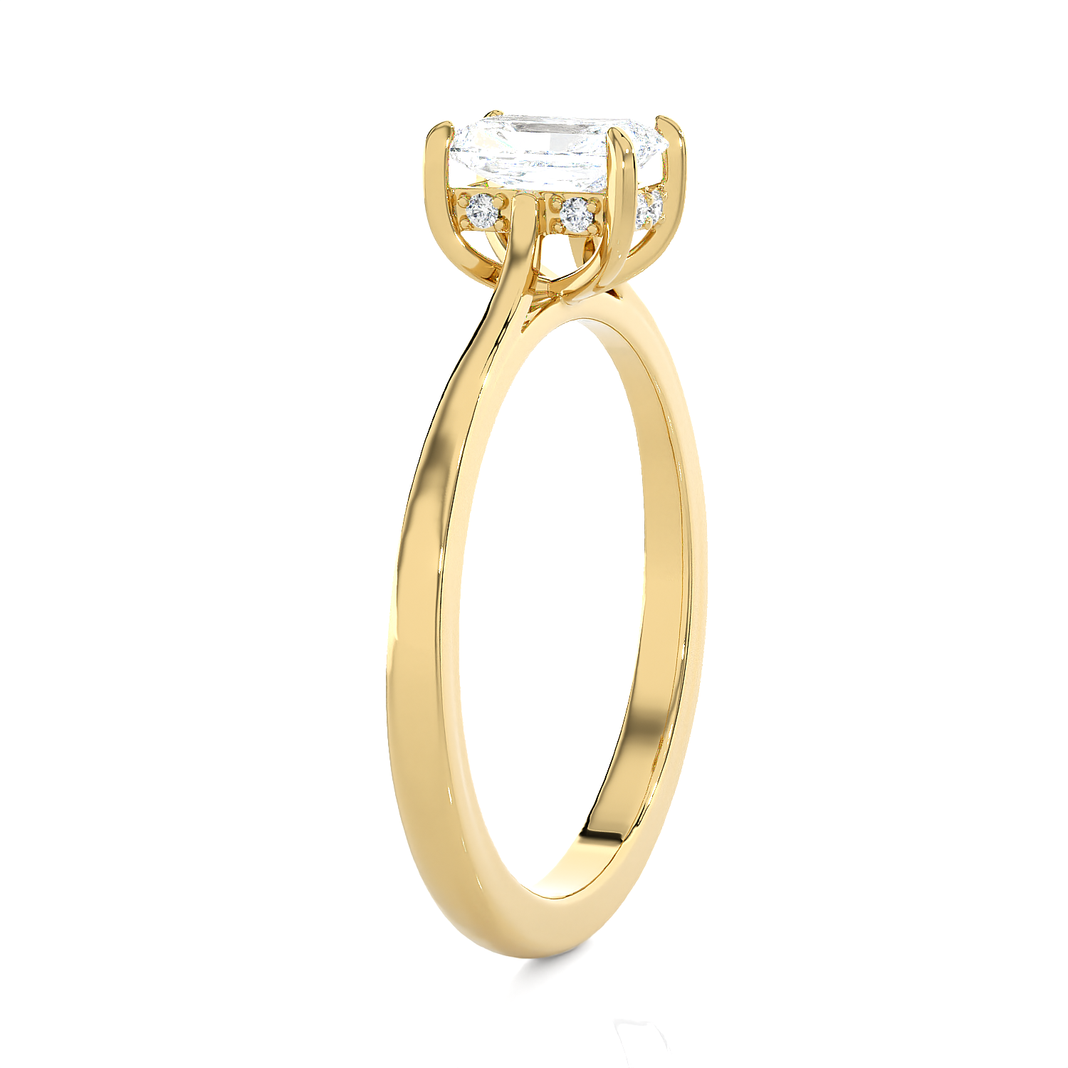 1 ctw Princess-Cut Lab Grown Diamond Solitaire Engagement Ring