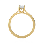 1 ctw Princess-Cut Lab Grown Diamond Solitaire Engagement Ring