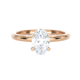1 ctw Oval Lab Grown Diamond Solitaire Engagement Ring