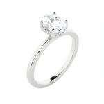 1 ctw Oval Lab Grown Diamond Solitaire Engagement Ring