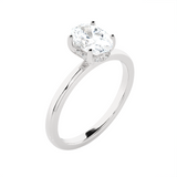 1 ctw Oval Lab Grown Diamond Solitaire Engagement Ring