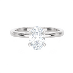 1 ctw Oval Lab Grown Diamond Solitaire Engagement Ring