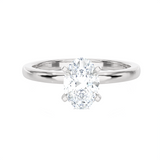 1 ctw Oval Lab Grown Diamond Solitaire Engagement Ring