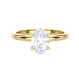 1 ctw Oval Lab Grown Diamond Solitaire Engagement Ring