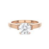 1 ctw Round Lab Grown Diamond Halo Engagement Ring