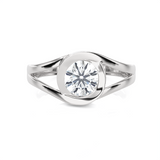 7/8 ctw Round Lab Grown Diamond Solitaire Engagement Ring