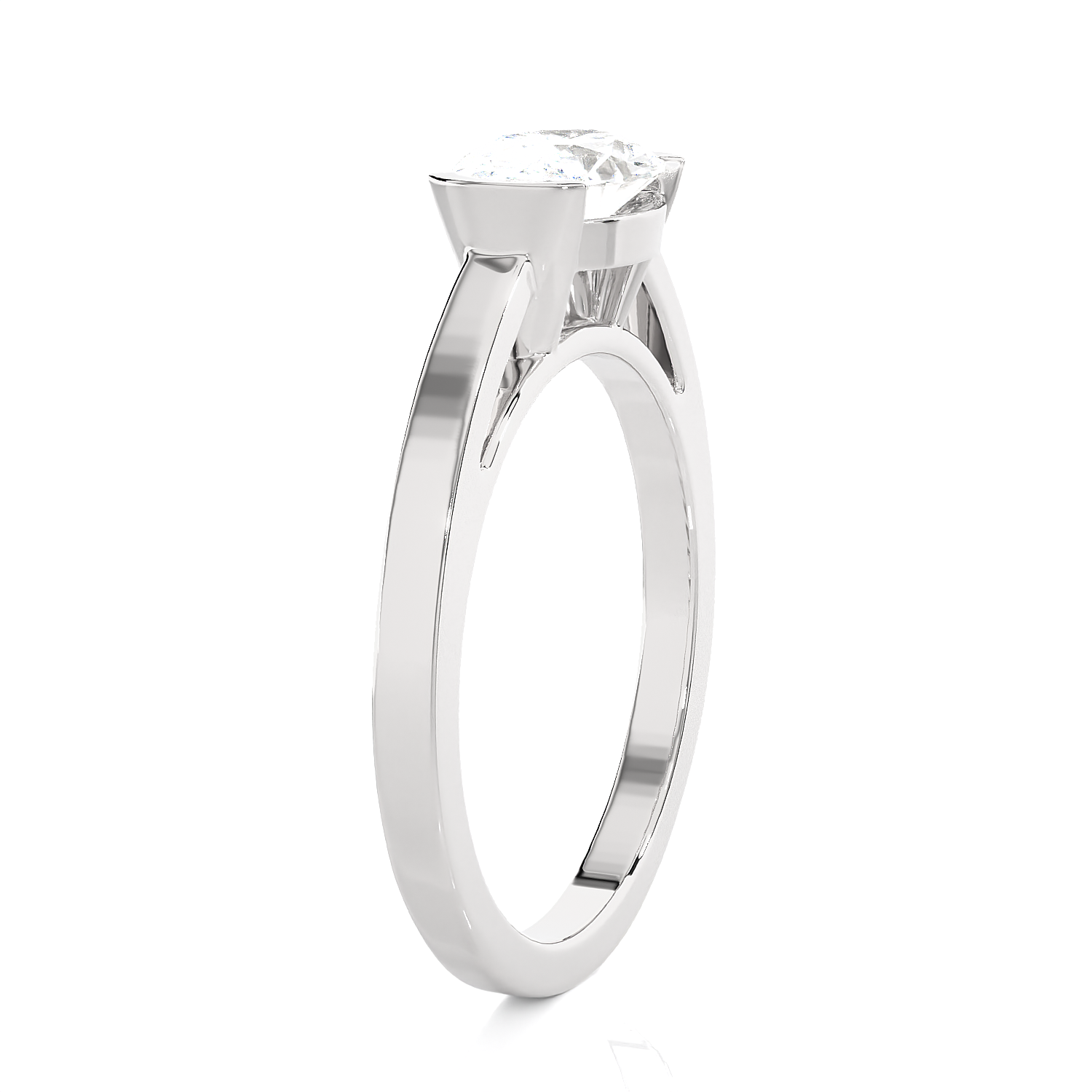 1 1/4 ctw Oval Lab Grown Diamond Solitaire Engagement Ring
