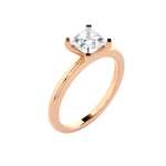 1 ctw Princess-Cut Lab Grown Diamond Solitaire Engagement Ring