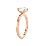 1 ctw Princess-Cut Lab Grown Diamond Solitaire Engagement Ring