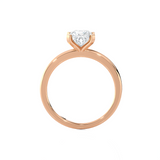 1 ctw Princess-Cut Lab Grown Diamond Solitaire Engagement Ring